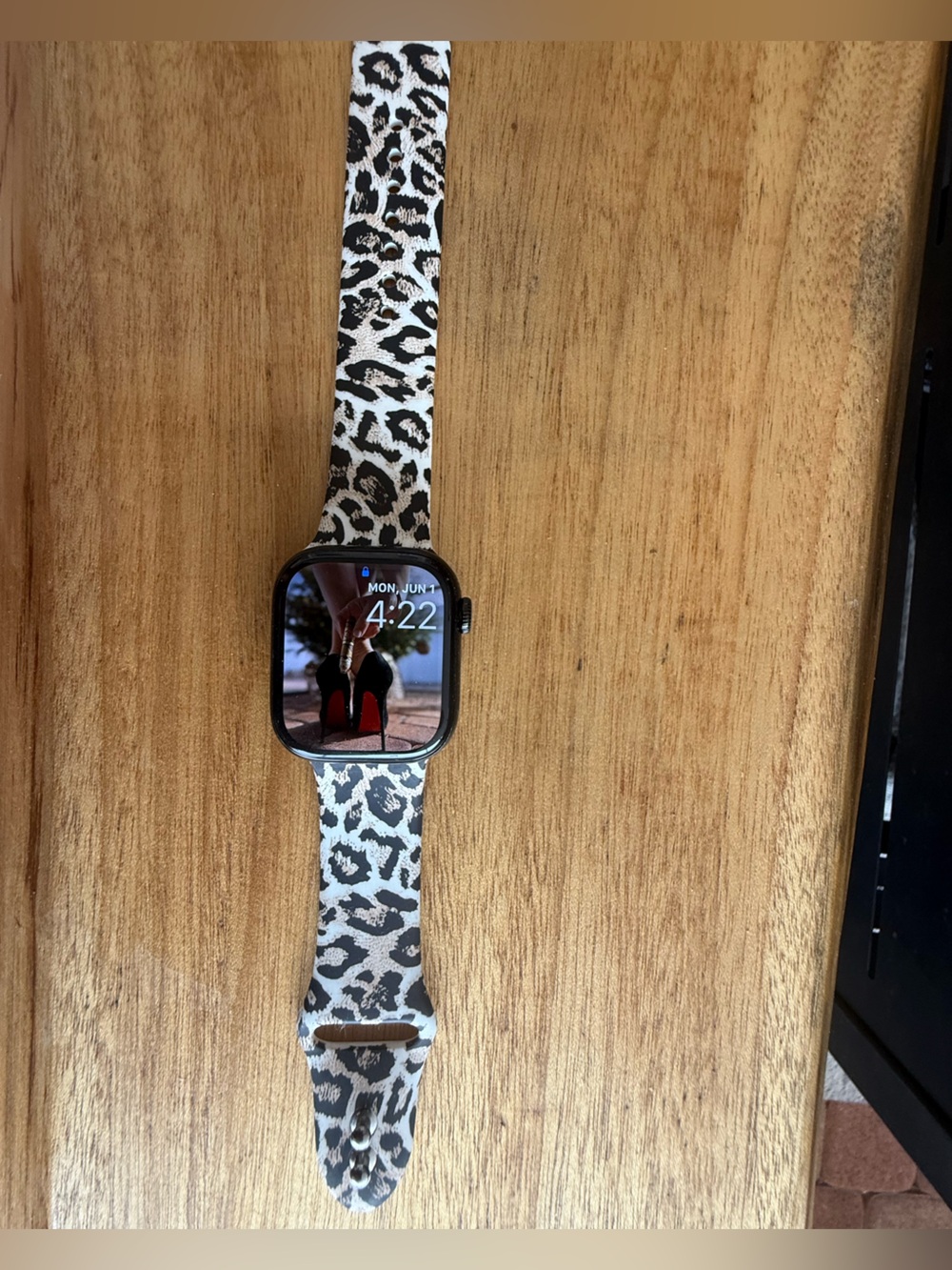 White Leopard Print Band